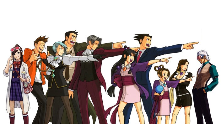 The cast of Phoenix Wright: Ace Attorney Trilogy