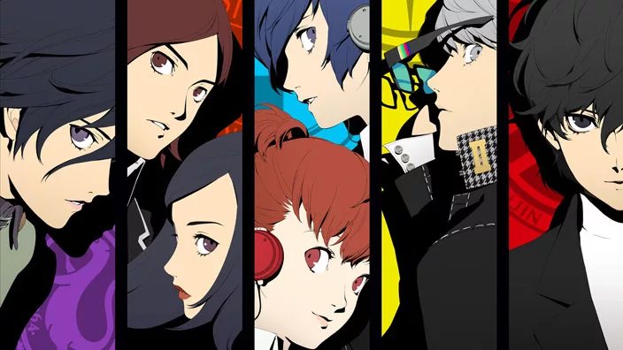 The protagonists of the first five Persona games