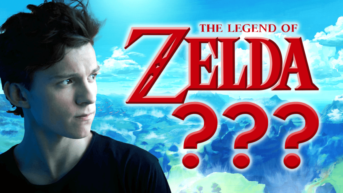 A photo of Spider-Man and Uncharted star Tom Holland, superimposed on a landscape from The Legend of Zelda: Breath of the Wild
